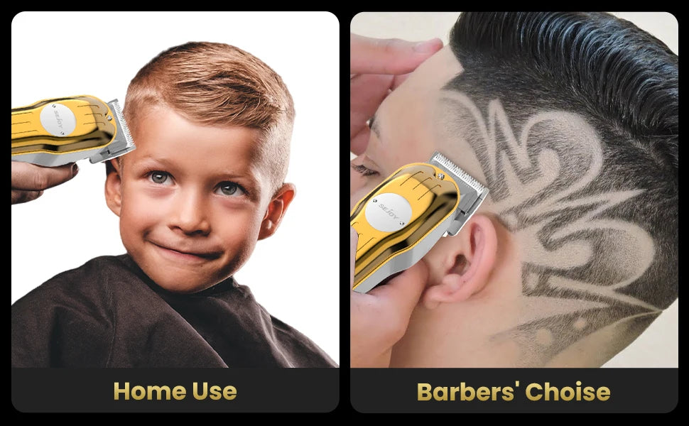 Professional Full Metal Combo Kit Barber Hair Clipper for Men Electric Beard Hair Trimmer Rechargeable Hair Cutting Machine