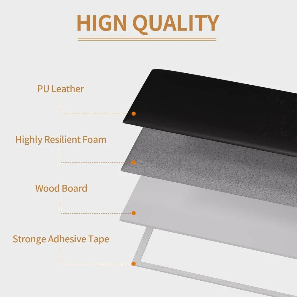 Headboards Wall Panel for Full, Queen and King - Self-Adhesive 3D Upholstered Panel for Bedroom/Living Room (12 Pieces 9.84 in x