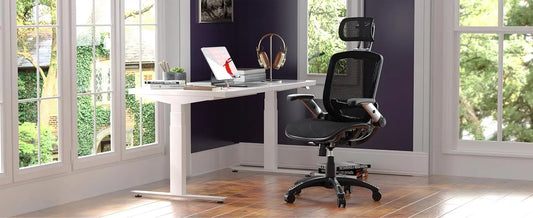 Ergonomic High Back Office Chair with Headrest & Flip Up Arms