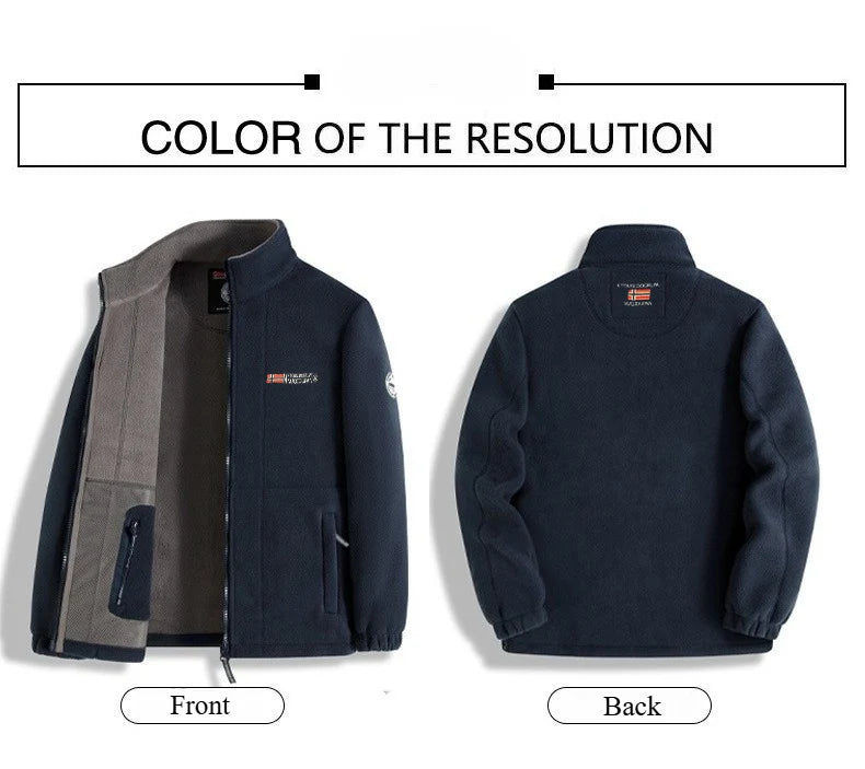 Title: Men’s Polar Fleece Outdoor Winter Jacket