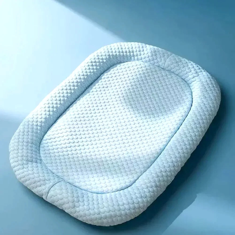 Ice Silk Cooling Dog Bed with Removable Cushion | Summer Pet Sleep Nest for Dogs & Cats