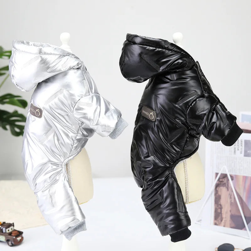 Coat Poodle Outfits. Waterproof Winter Dog Jumpsuit Coat