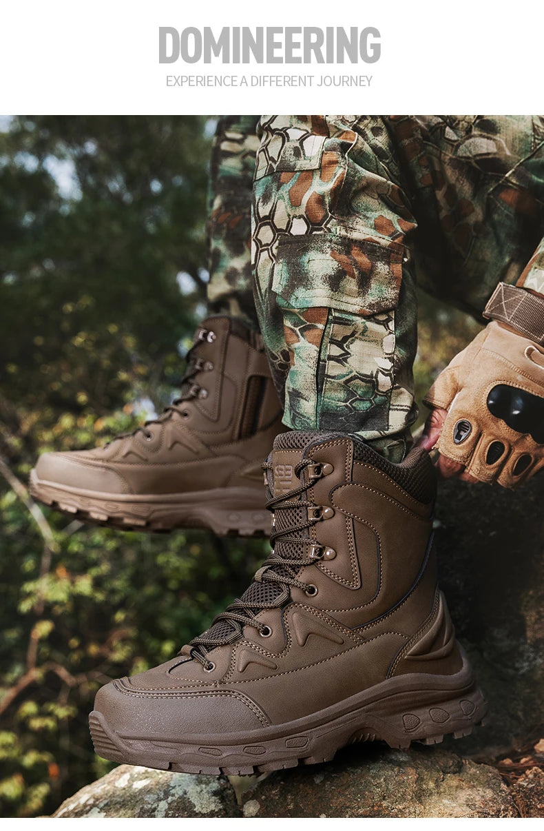 Mens Hiking Boots Combat Walking Casual Tactical Boots