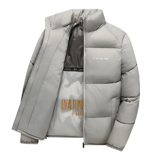 Men’s Slim Fit Winter Puffer Parka Jacket
