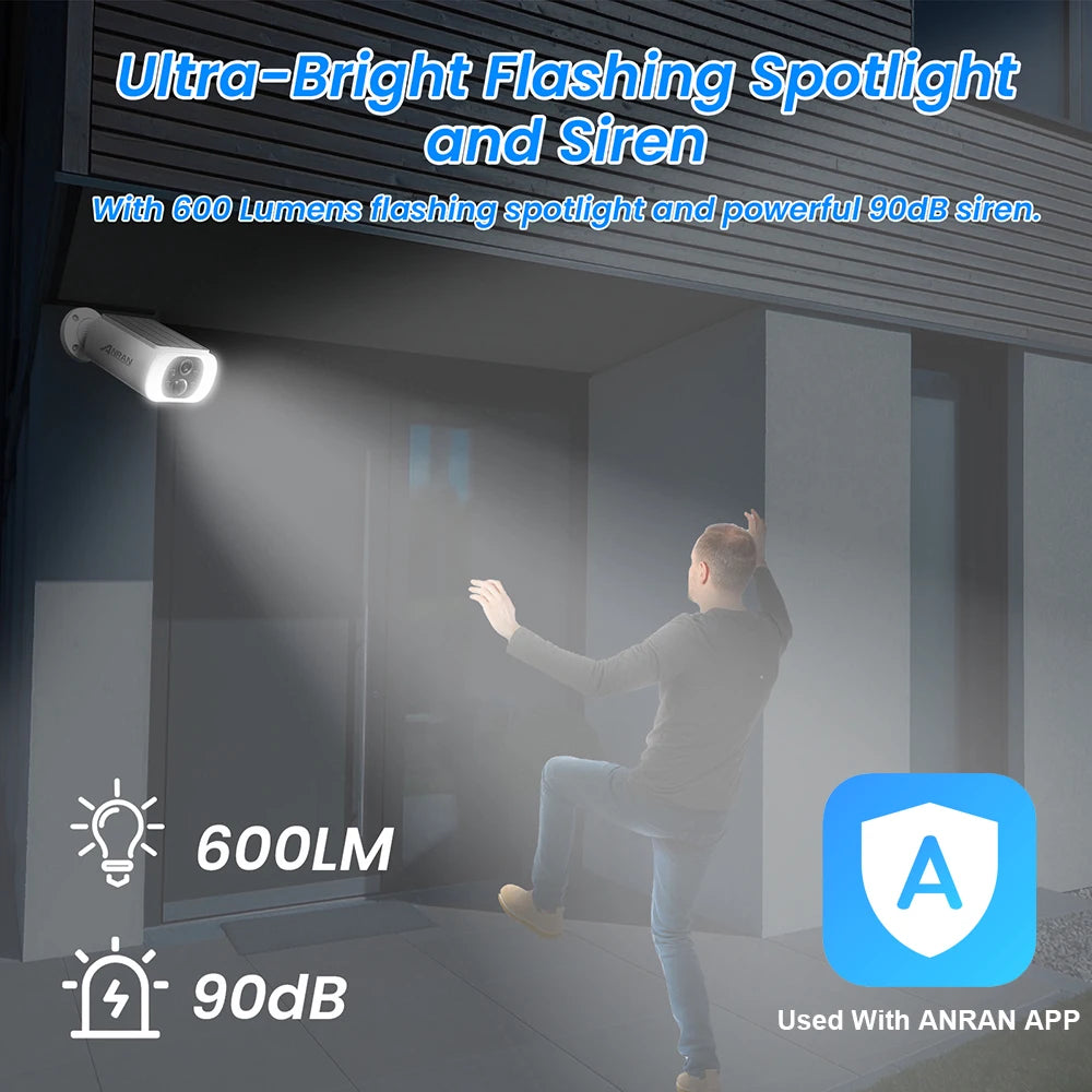 Outdoor Wireless Wi-Fi Security Camera Set | Solar-Powered Home Surveillance