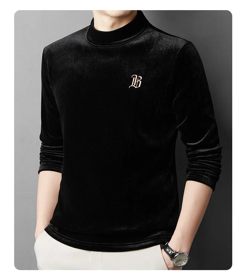 Pierre Cardin Men’s Luxury Fleece Sweatshirt | Premium Crew Neck Pullover | Soft Warm Casual Winter Sweater