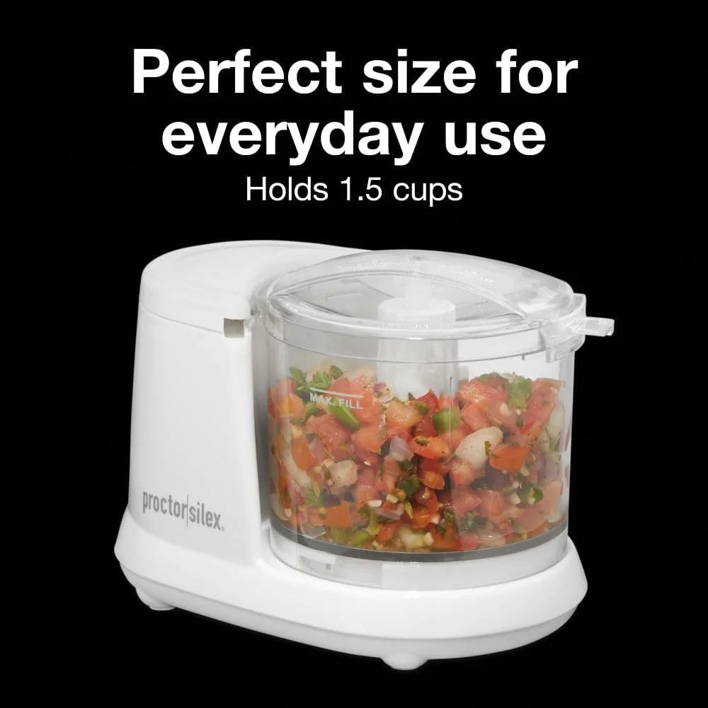 Durable Electric Vegetable Chopper 1.5 Cup Food Processor