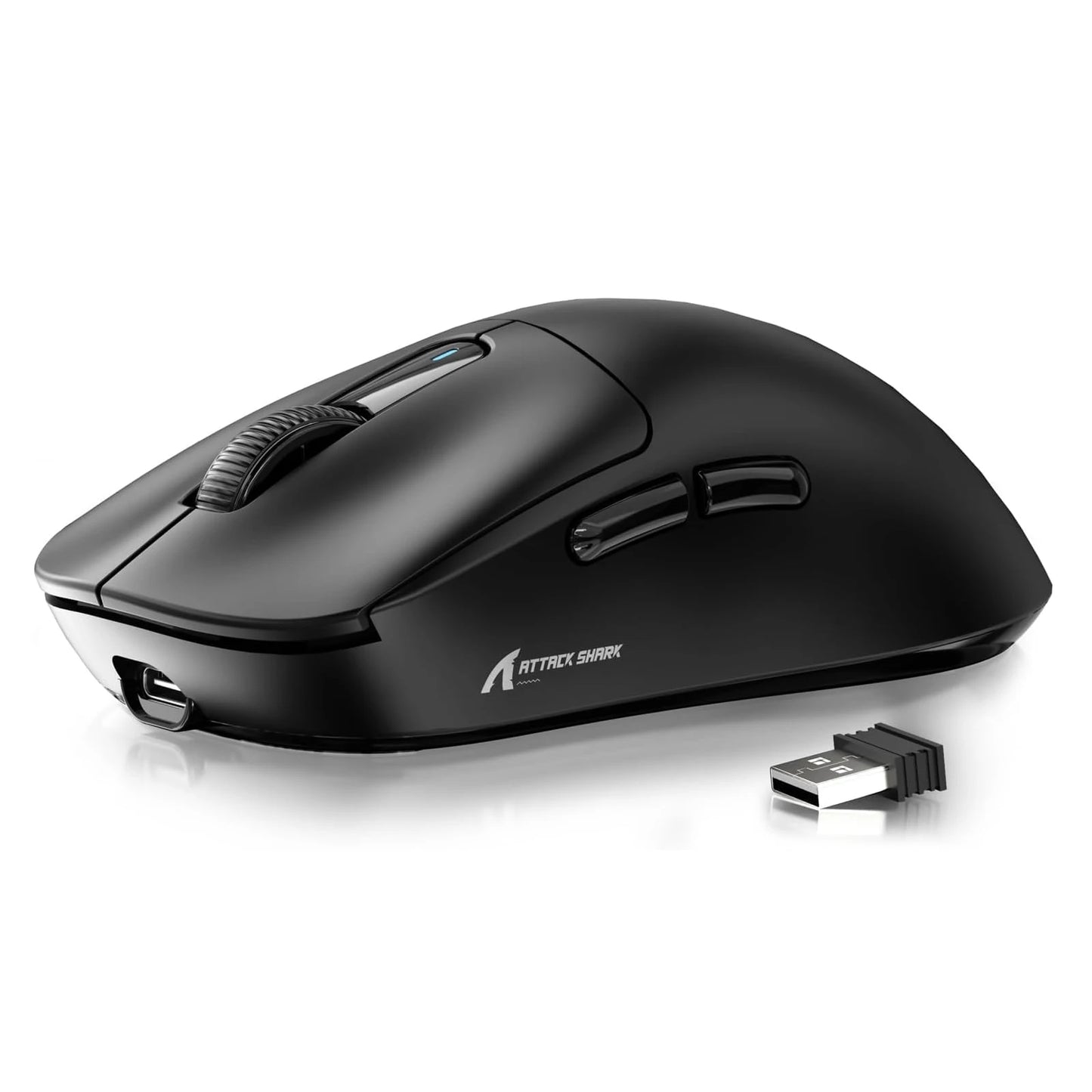 ATTACK SHARK X3 Ultra-Light Wireless Gaming Mouse, 49g Tri-Mode Bluetooth, 2.4GHz & USB-C Rechargeable Ergonomic Mouse for PC, Mac & Laptop