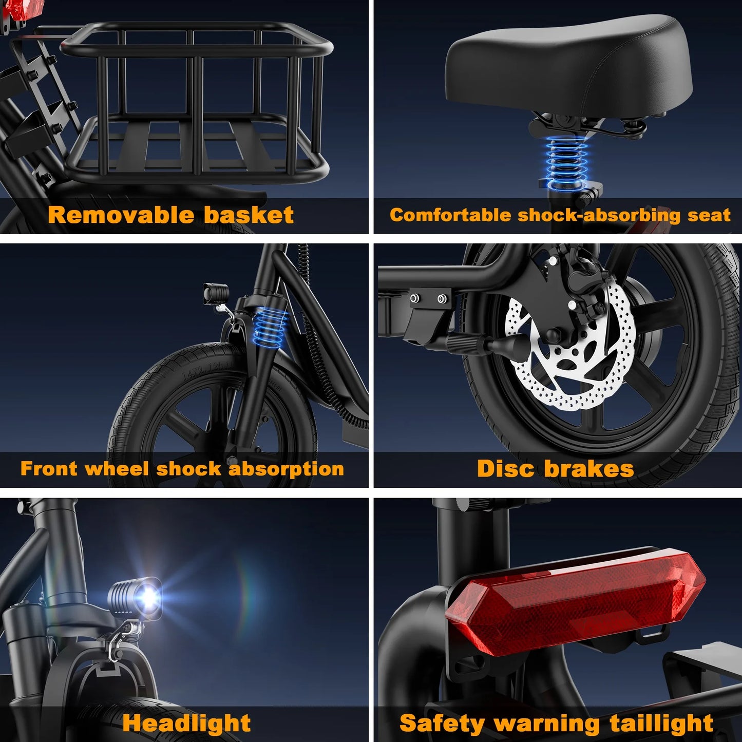 500W Electric Scooter with Seat  Folding Commuter E-Scooter for Adults, 22 MPH Top Speed & Long-Range Battery