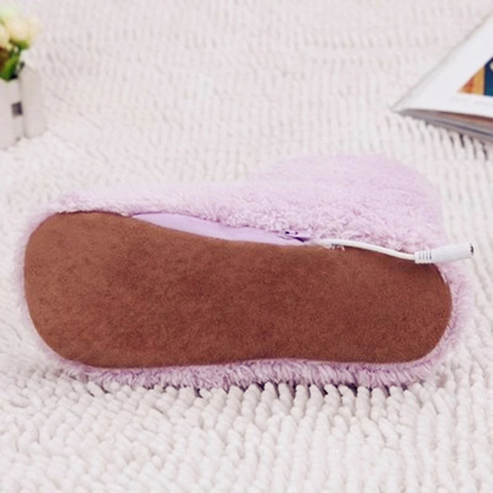 Women Men Electric Heating Shoes Washable USB Heated Shoes Rechargeable Foot Warmer for Winter