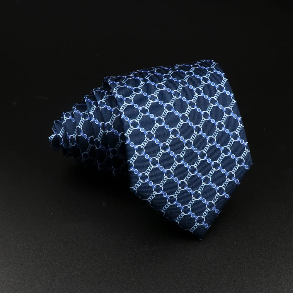 51 Styles Men's Silk Ties Jacquard Striped Plaid Floral Necktie Accessories Daily Wear Shirt Suit Cravat Wedding Party Gift