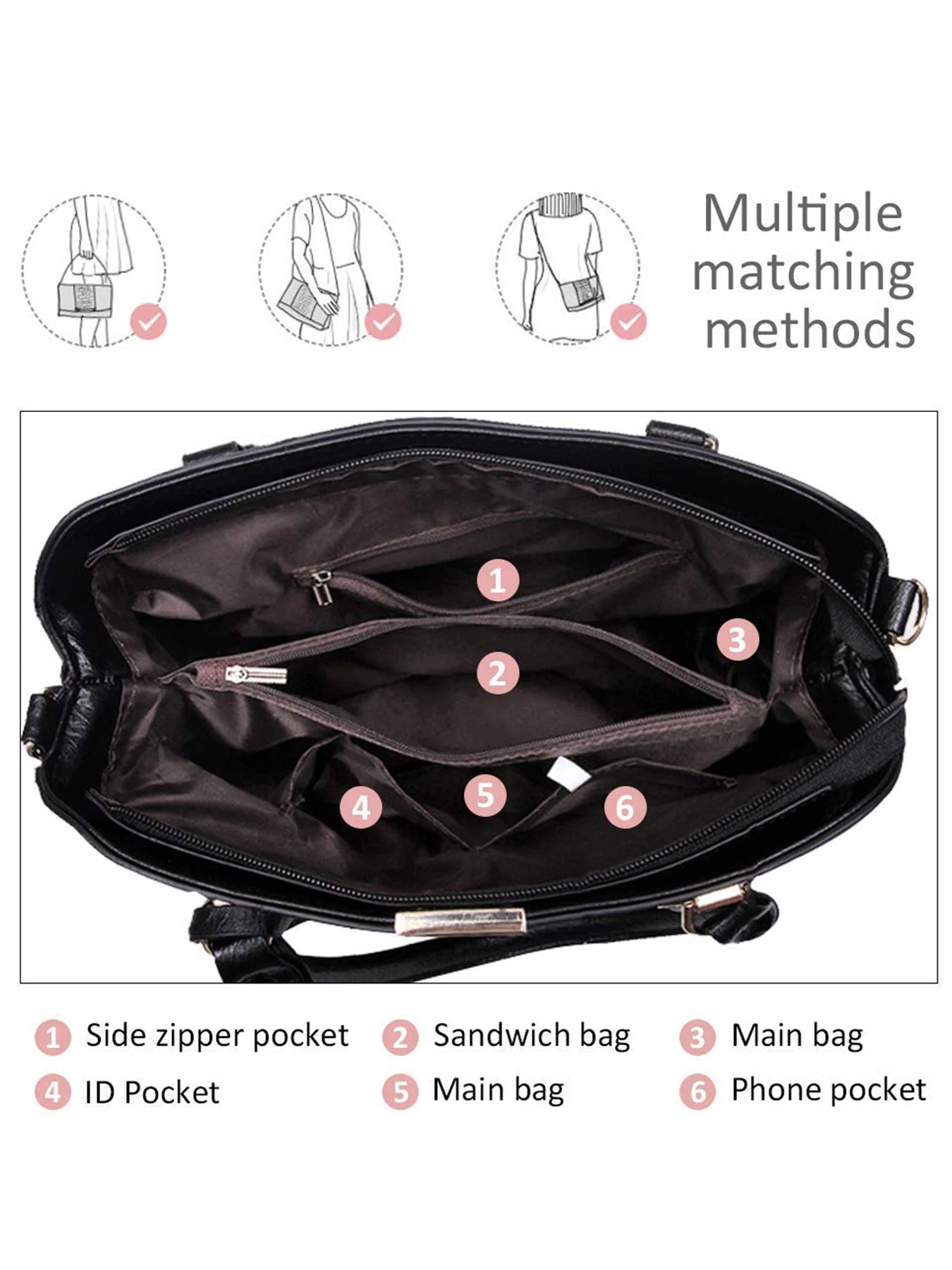 Classic Fashion Shoulder Tote Bag for Everyday Use