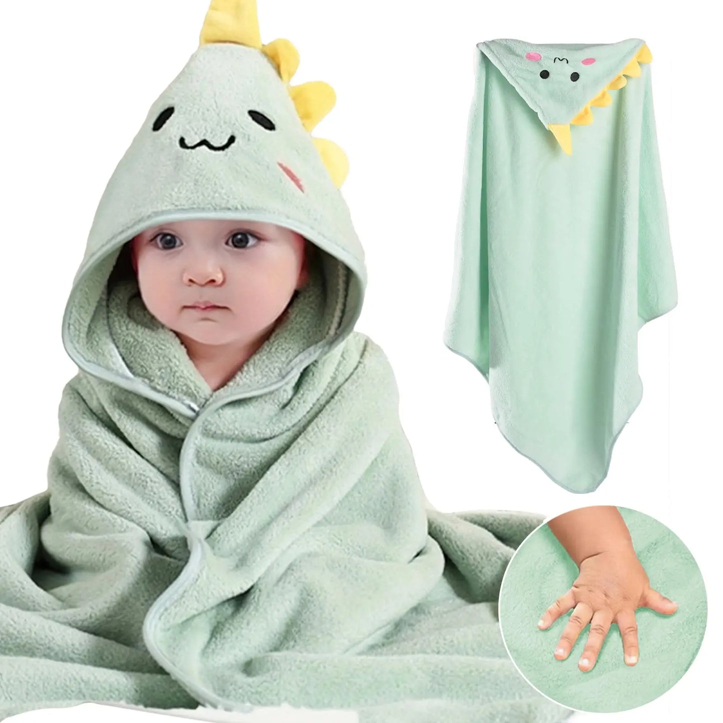 Hooded Baby Towels, Absorbent Baby Bath Towel, Soft Baby Towels for Newborns, Toddlers, and Kids, 32x32 in Baby Towel with Hood