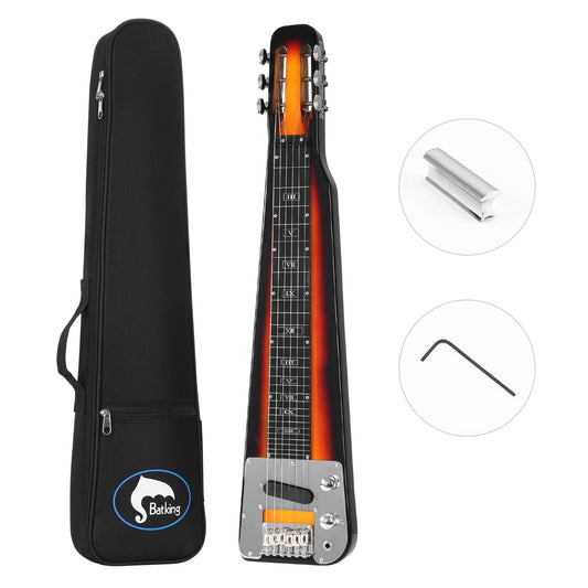 Electric Lap Steel Slide Guitar with Carrying Bag