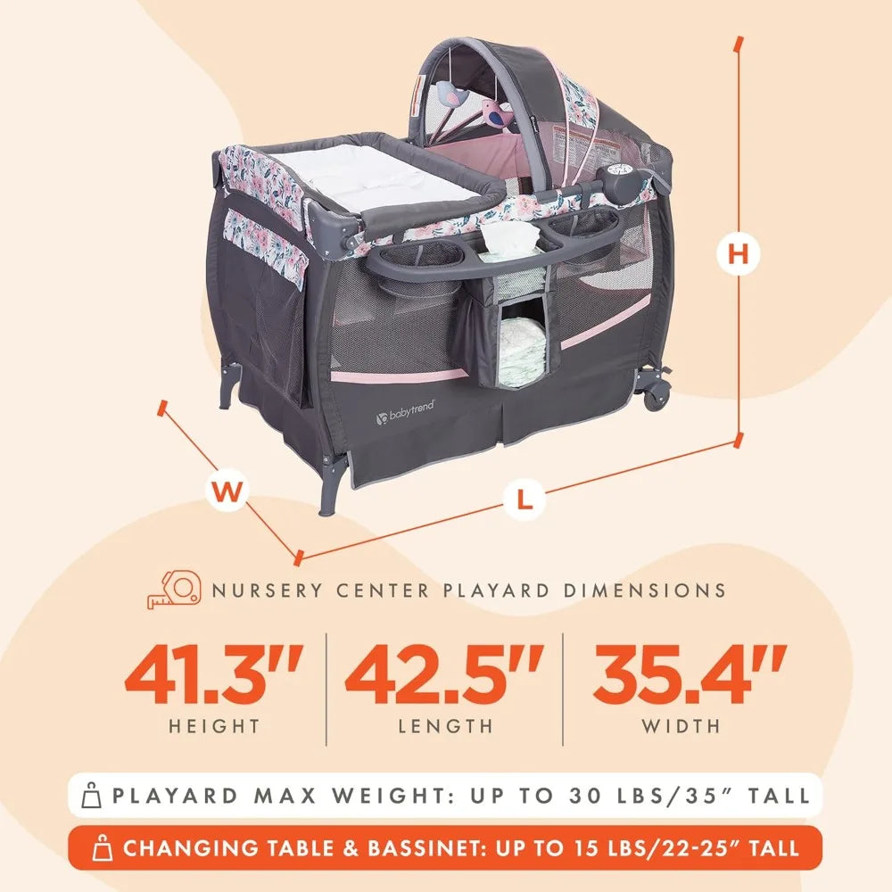 Deluxe II Nursery Center® Playard, Bluebell