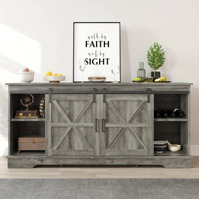 65-inch TV Entertainment Center Media console TV stand with locker