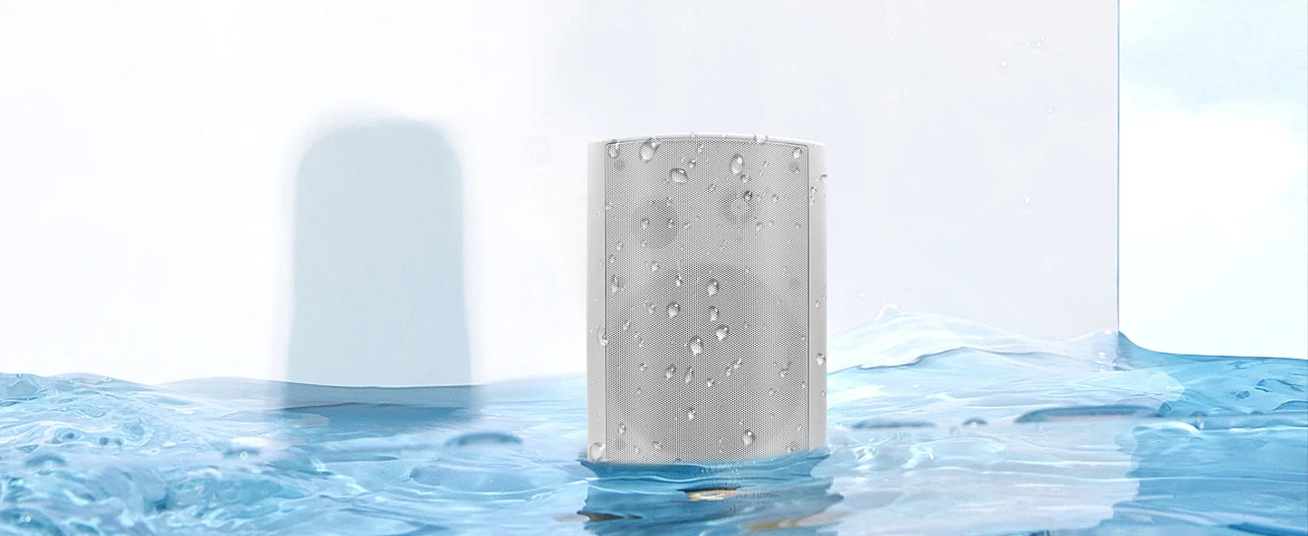 Herdio 6.5" 400W 2PCS Indoor Outdoor Bluetooth Speakers Wall Mount Speakers Waterproof Weather Resistant For Patio Garage Home