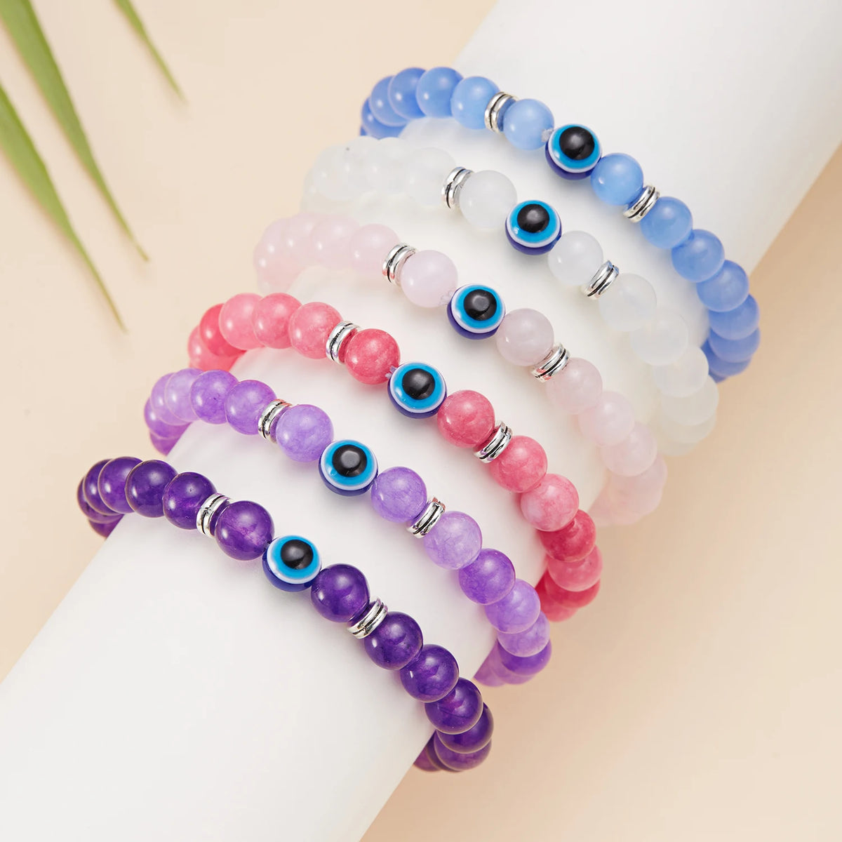 Evil Eye Beaded Bracelet  Multicolor Options