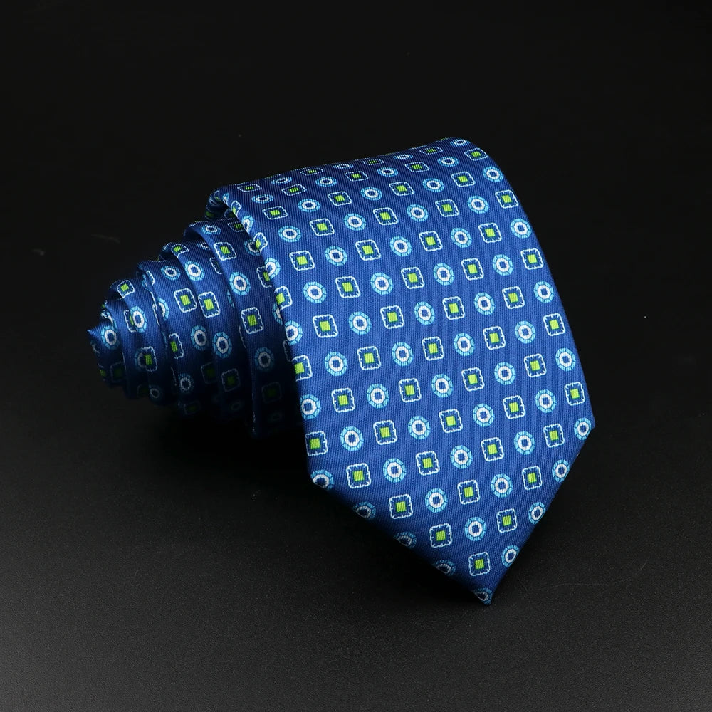 51 Styles Men's Silk Ties Jacquard Striped Plaid Floral Necktie Accessories Daily Wear Shirt Suit Cravat Wedding Party Gift