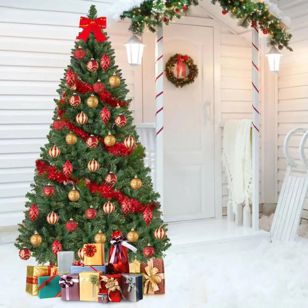 5ft Artificial Christmas Pencil Tree Iron Base Thick Branch