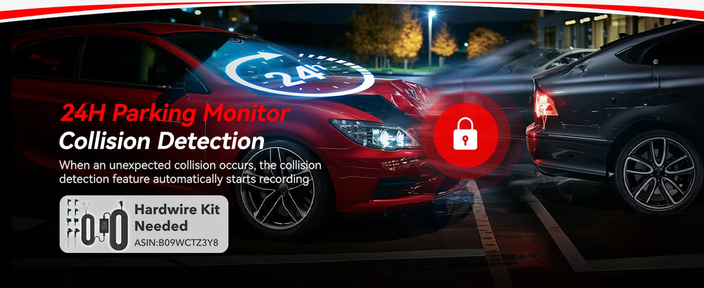 REDTIGER F7N ELITE STARVIS 2 Sensor 4K HDR Dash Cam Front and Rear 5.8GHz WiFi APP car camera WDR car dvr for 24H Parking Mode(