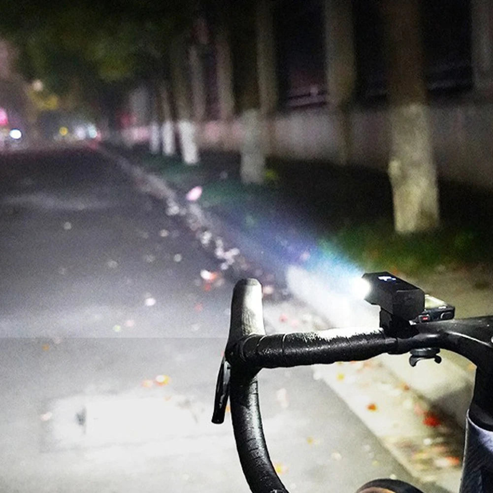 Bicycle Front Light Bicycle Light Waterproof Bike Flashlight Rechargeable Bicycle Head Light Automatic Sensor for Night Riding