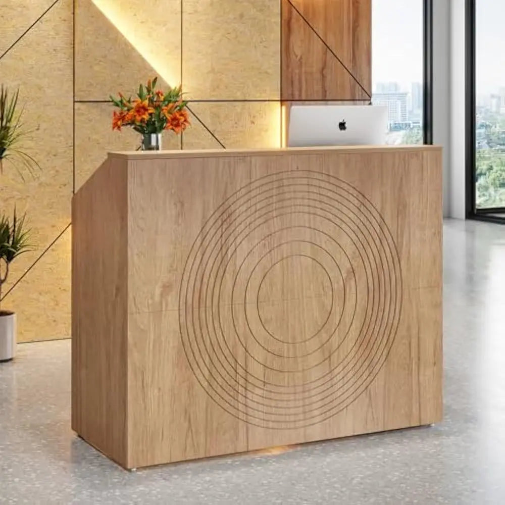 Reception Desk 47 Inch Retail Counter With Cable Grommet