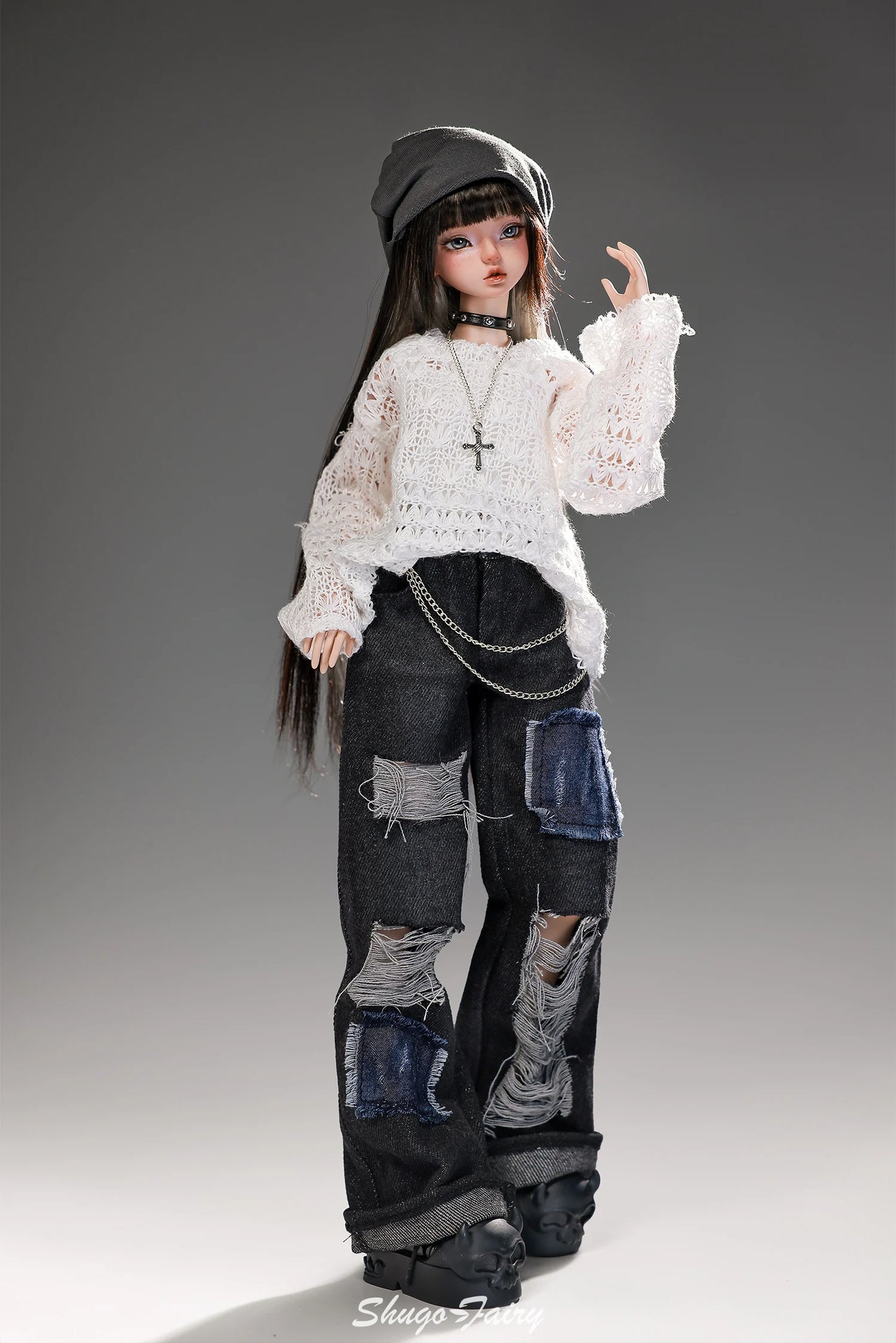 Lena F Bjd Doll 1/4 Bariy Body Lazy Pure Modern Street Daily Outfit Toys Korean Cool Music Producer Resin Shugafairy Full Set