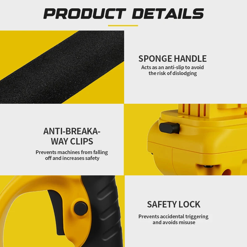 Brushless Cordless Pruning Set. Chainsaw, Electric Shears & Telescoping Pole
