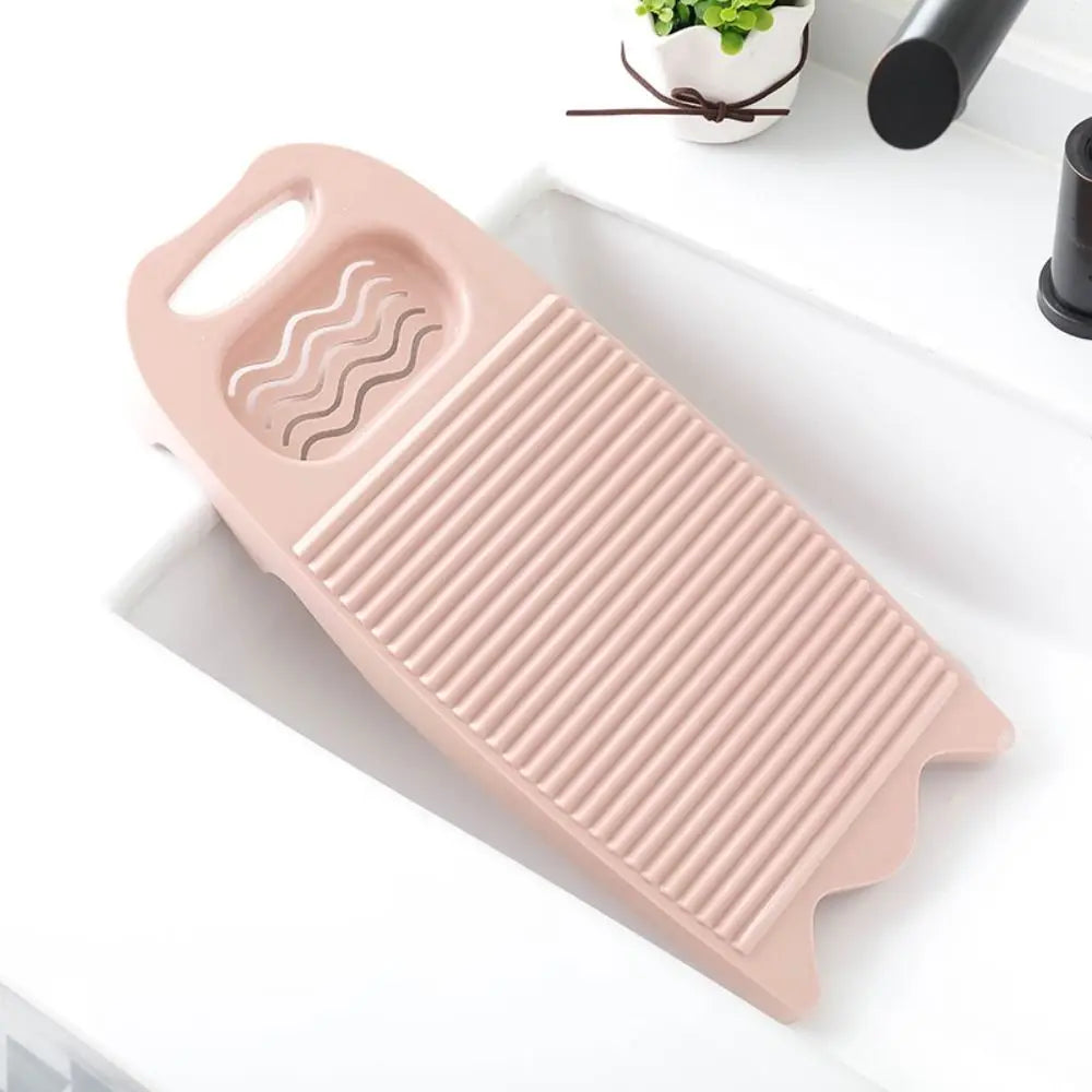 Heavy-Duty Plastic Washboard for Hand Washing Clothes, Delicates, Baby Clothes & Travel Laundry