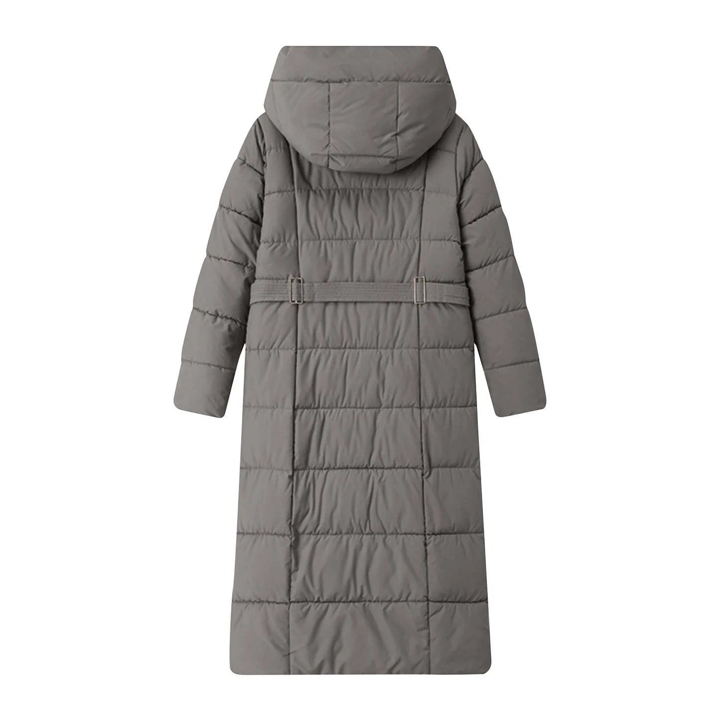 Black Winter Coat 2024 New Women's Thick Cotton Parka Jacket Korean Oversized Loose Hooded Coats Female Casual Long Overcoat