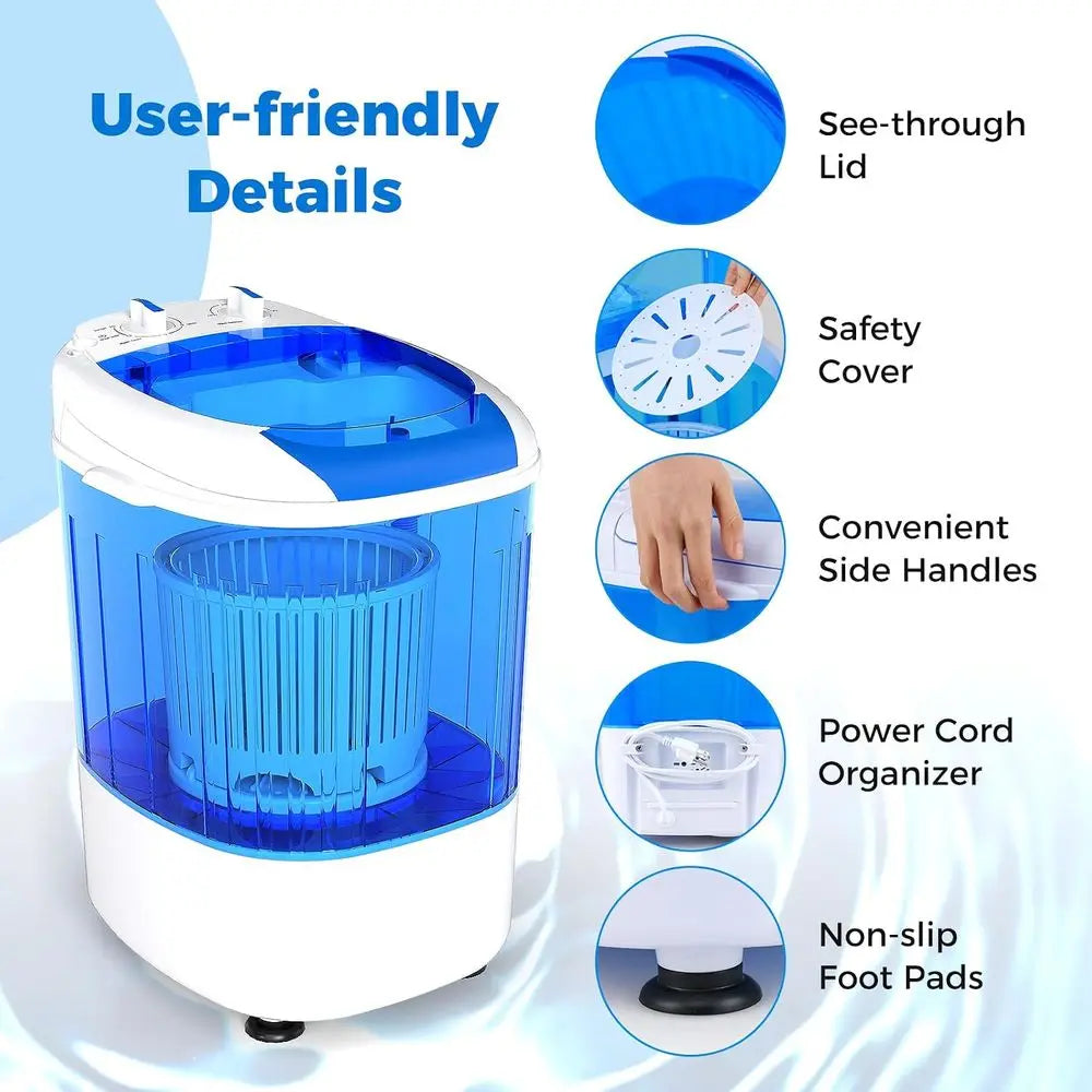 Mini Portable Washing Machine.  5.5 lb Compact Laundry Washer
