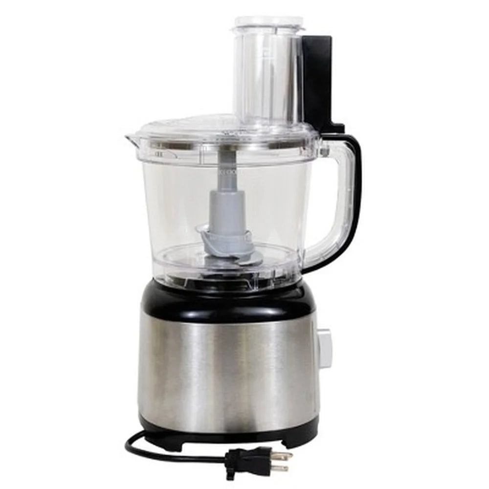 11 Cup Food Processor 500W Stainless Steel Blades Dishwasher Safe