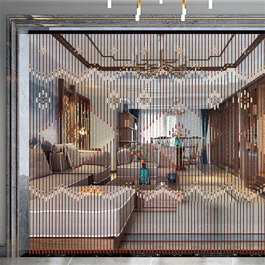 Luxury Retro Wooden Bead Curtain Divider