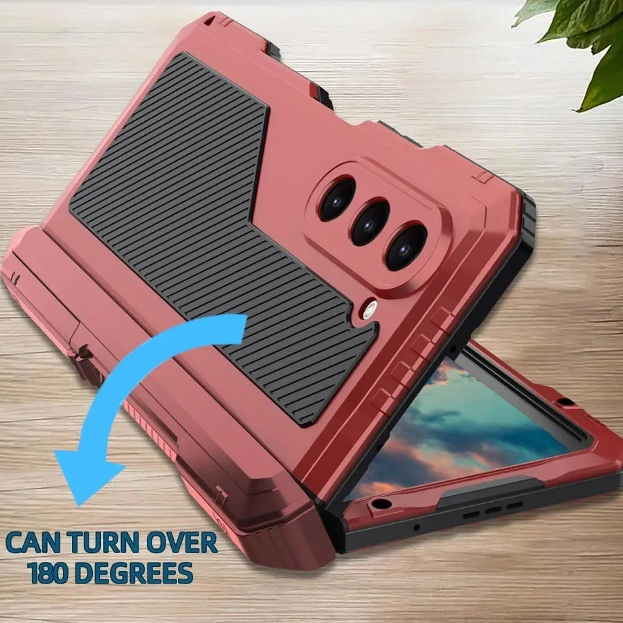 3 Layer Heavy Duty Shockproof Fold Phone Case