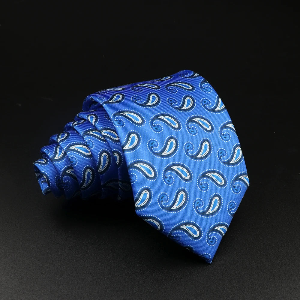 51 Styles Men's Silk Ties Jacquard Striped Plaid Floral Necktie Accessories Daily Wear Shirt Suit Cravat Wedding Party Gift