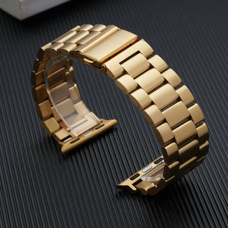 Premium Stainless Steel Apple Watch Band .Luxury Metal Replacement Strap