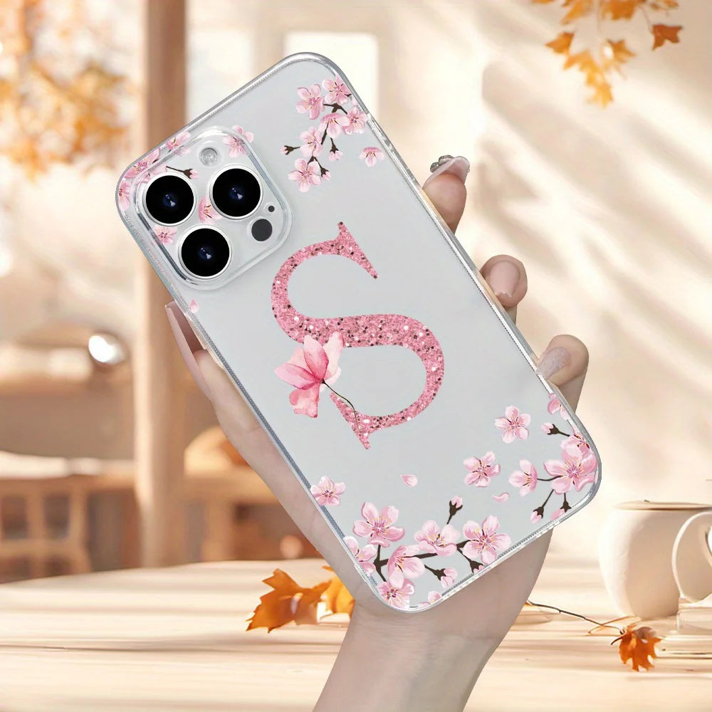 Bright Letter S Transparent Fashion Phone Case For iPhone Samsung