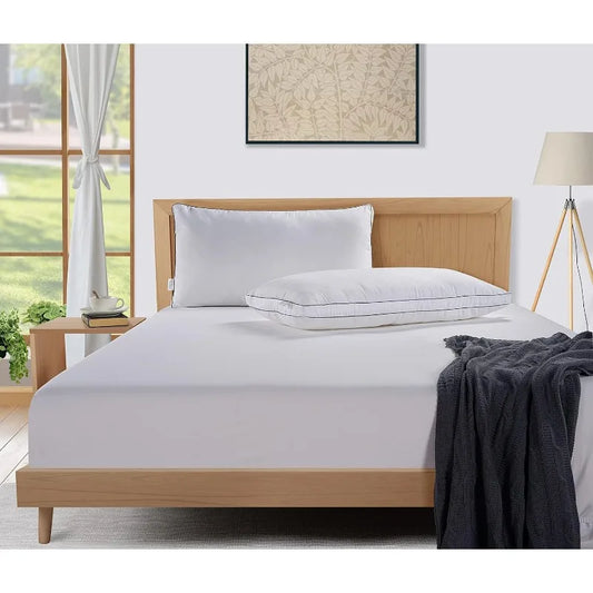 2 Pack King Size Bed Pillows For Back Stomach Side Sleepers