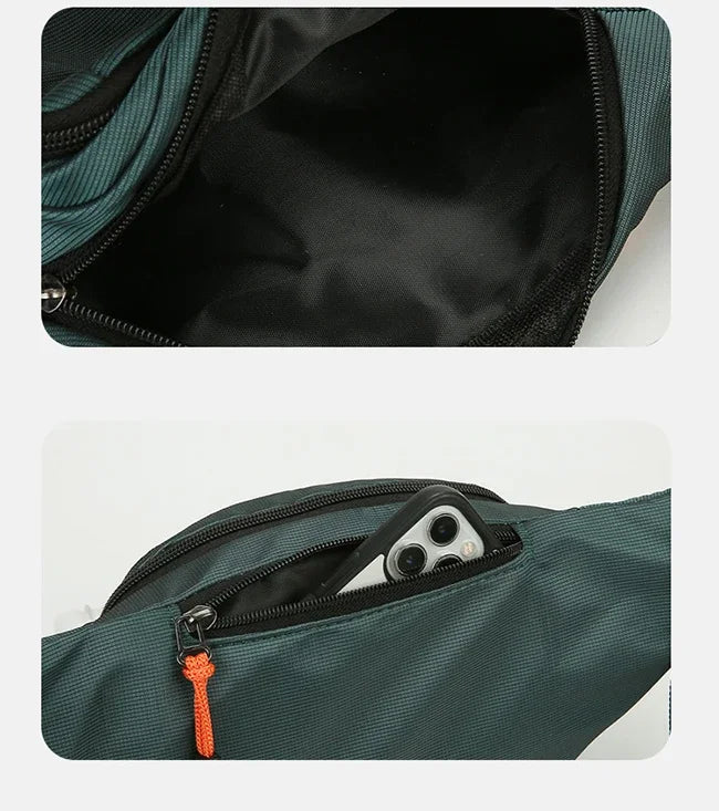 Oxford Waterproof Waist Bag. Unisex Crossbody Belt Bag for Travel, Hiking & Everyday Carry