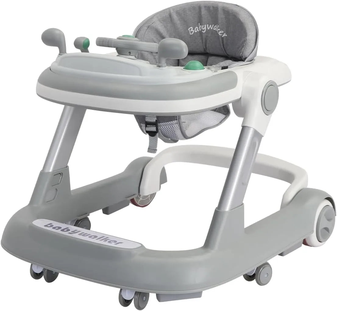 2 In 1 Baby Walker Removable Feeding Tray And Music Tray