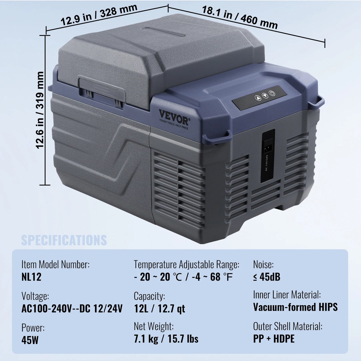 SucceBuy 8L 75L Portable Car Refrigerator –Electric Compressor Cooler Freezer with App Control for Camping, RV, Truck, Travel & Outdoor Adventures