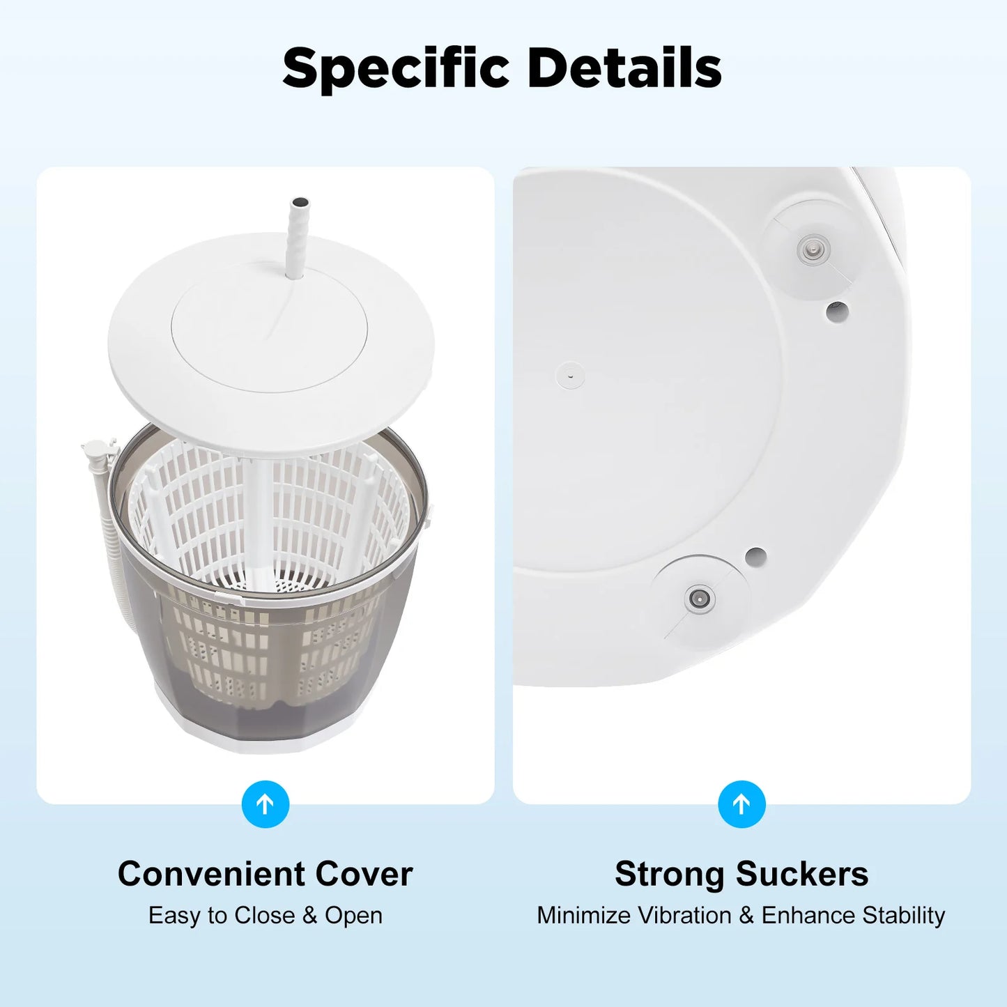 Non-Electric Manual Mini Washing Machine – Portable Hand-Crank Washer & Spin Dryer for Underwear, Socks & Baby Clothes