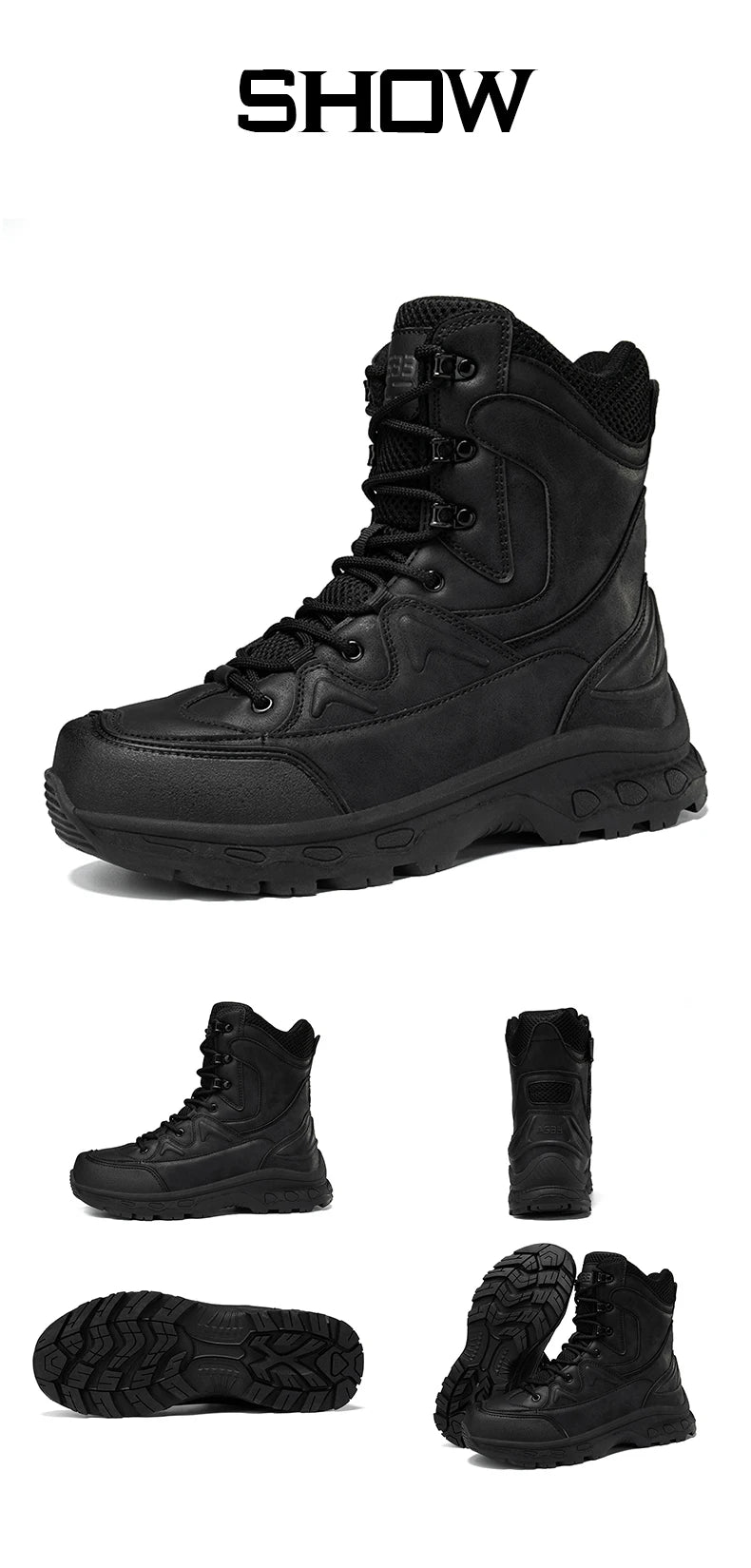 Mens Hiking Boots Combat Walking Casual Tactical Boots
