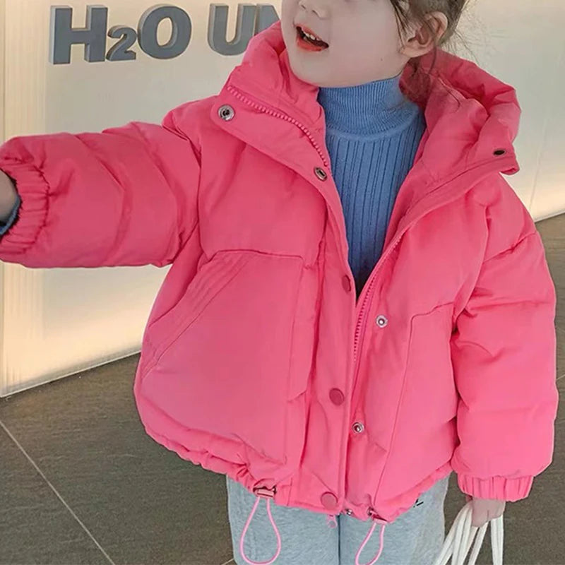 Children Thick Padded Coat Parka Warm Outerwear For Toddlers
