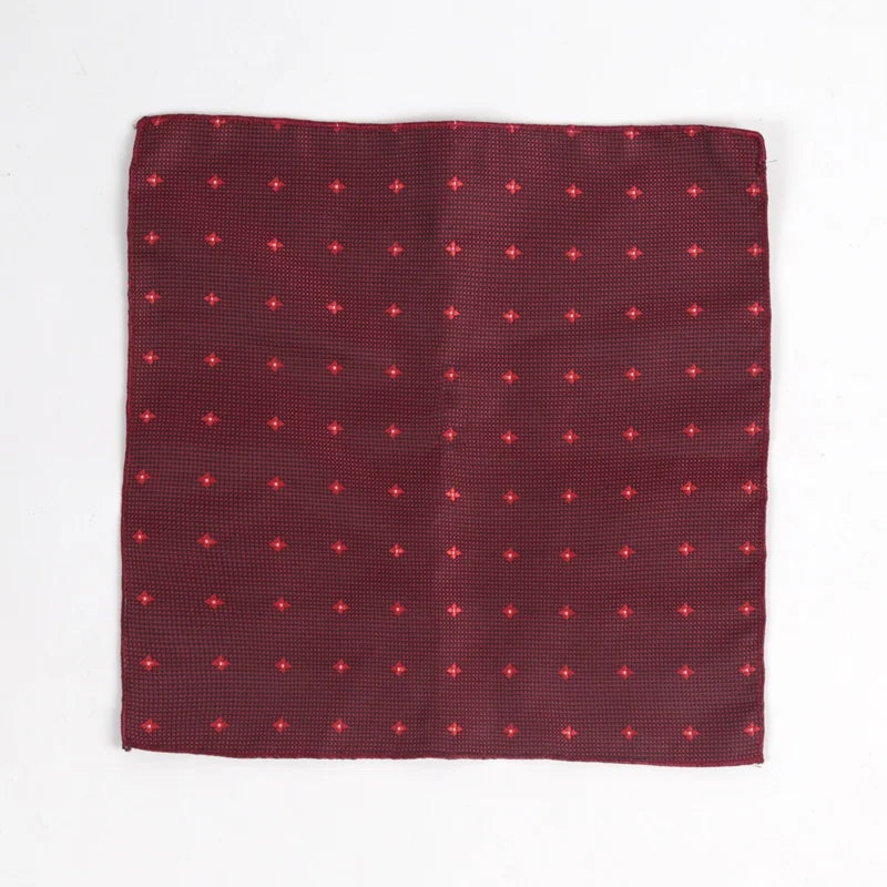 Luxury Men’s Burgundy Tie Set with Pocket Square, Bow Tie & Cufflinks | Wedding & Business Gift Set