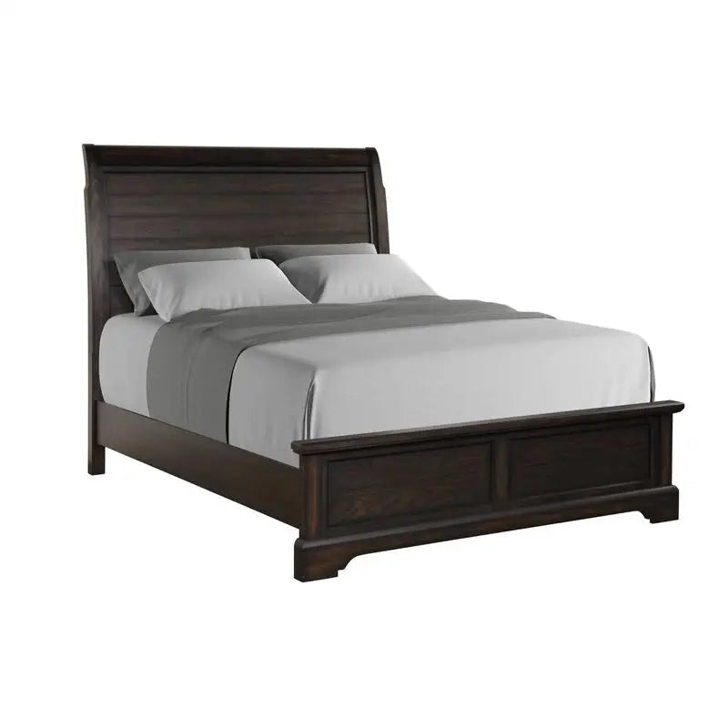 Queen Sleigh Bed Set with Dresser, Mirror, Chest & Nightstand