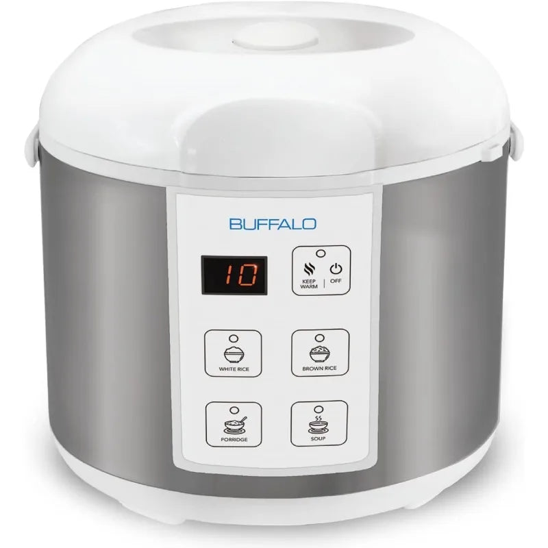 Buffalo Rice Cooker With Clad Stainless Steel Inner Pot