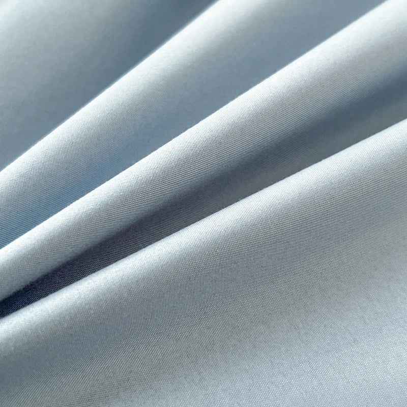 4-Piece Soft Brushed Duvet Cover Set . Solid Color Bedding