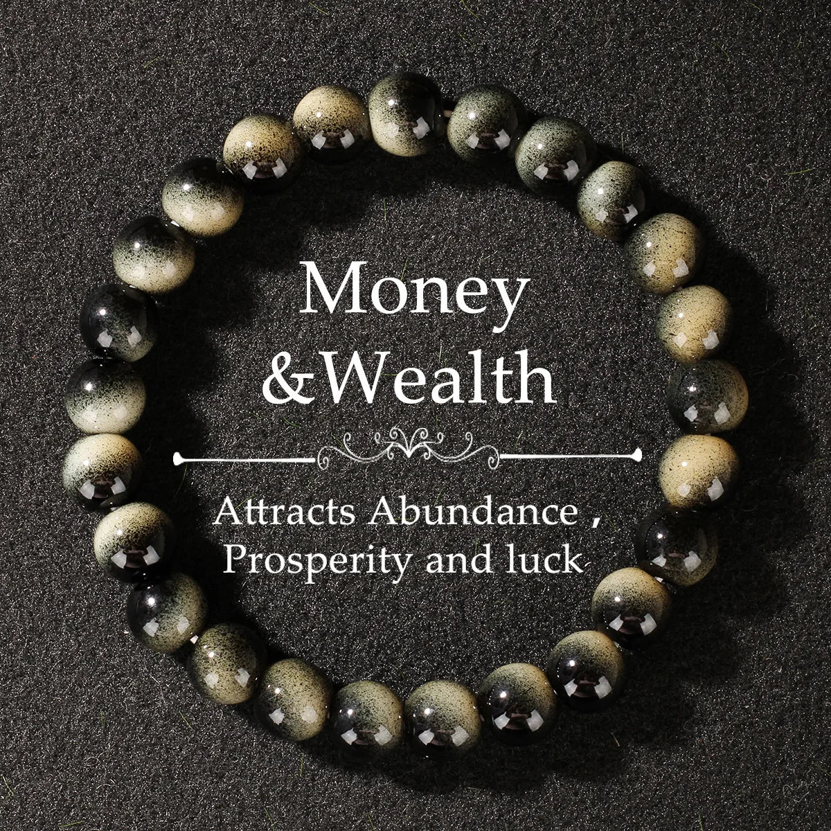 Multicolor Tiger’s Eye Style Beaded Bracelet